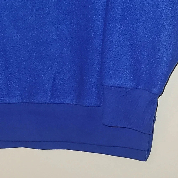 Victoria's Secret PINK women's XS all blue crewneck warm fuzzy sweater LOT E12 - Picture 3 of 8